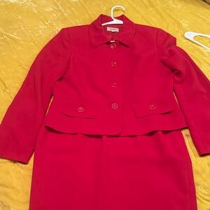 Neiman Marcus Bold Red Women's Blazer